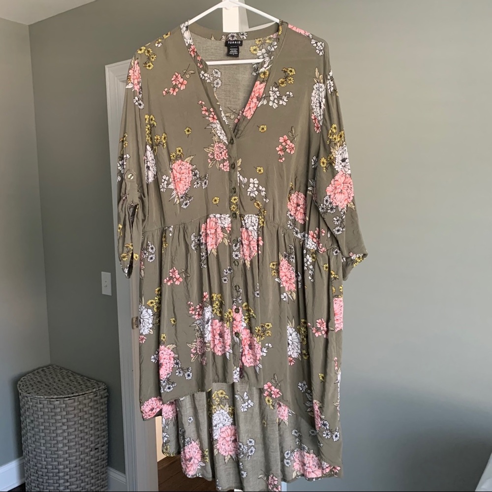 Green Hi-Lo Torrid Tunic